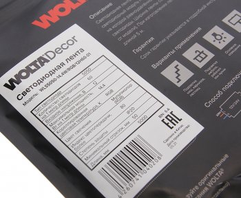 2 099 р. Лента светодиодная гибкая 14.4W 5м IP20 12V RGB (пакет) Decor WOLTA WOLTA wls5050-14,4wrgb12h60-01  с доставкой в г. Пермь. Увеличить фотографию 3
