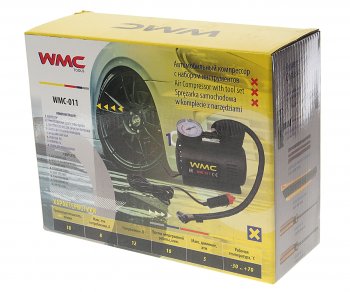 1 499 р. Компрессор автомобильный 18лмин. 8A 12V с набором инструментов WMC TOOLS WMC TOOLS wmc-011  с доставкой в г. Пермь. Увеличить фотографию 4