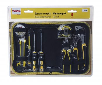 1 199 р. Набор инструментов 9 предметов слесарно-монтажный в сумке WMC TOOLS WMC TOOLS wmc-1009  с доставкой в г. Пермь. Увеличить фотографию 1