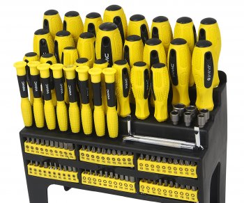 2 469 р. Набор инструментов 100 предметов (отвертки, биты) WMC TOOLS WMC TOOLS wmc-10100  с доставкой в г. Пермь. Увеличить фотографию 2