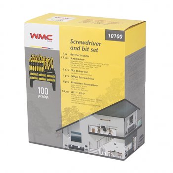 2 469 р. Набор инструментов 100 предметов (отвертки, биты) WMC TOOLS WMC TOOLS wmc-10100  с доставкой в г. Пермь. Увеличить фотографию 9