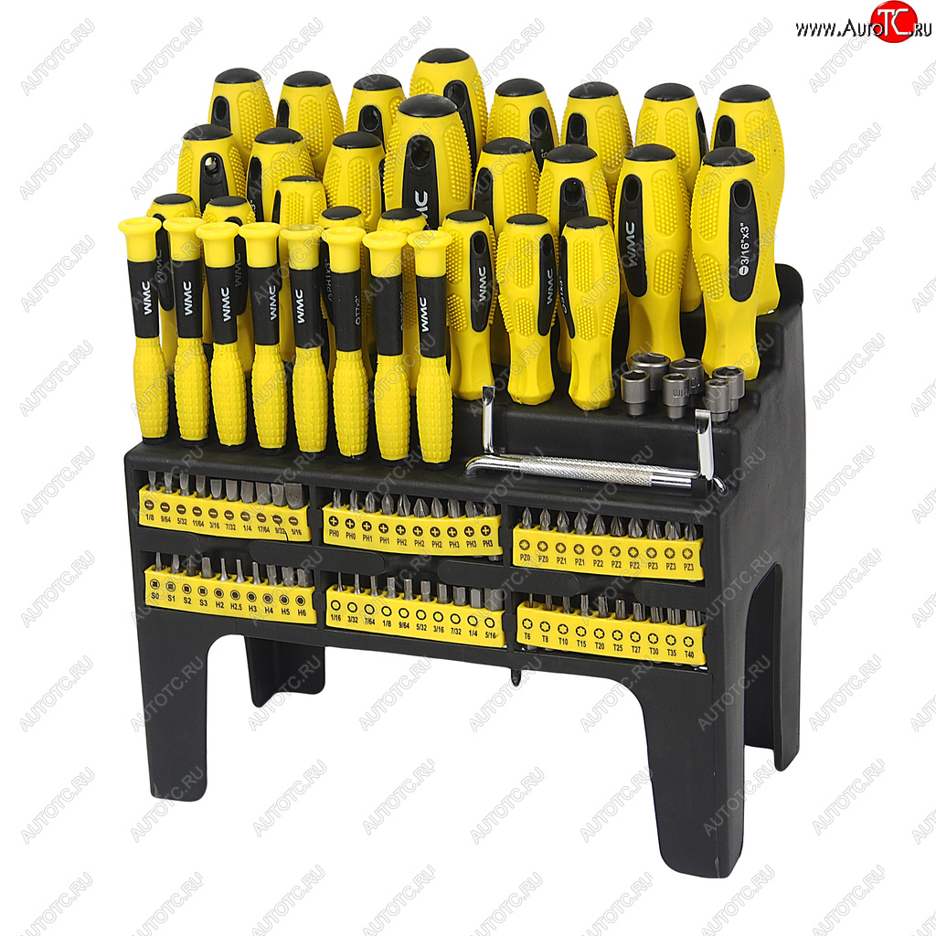 2 469 р. Набор инструментов 100 предметов (отвертки, биты) WMC TOOLS WMC TOOLS wmc-10100  с доставкой в г. Пермь