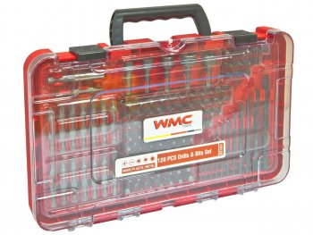 1 739 р. Набор бит и сверл 120 предметов в пластиковом футляре WMC TOOLS WMC TOOLS wmc-10120  с доставкой в г. Пермь. Увеличить фотографию 2