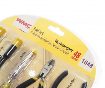 929 р. Набор инструментов 48 предметов слесарно-монтажный WMC TOOLS WMC TOOLS wmc-1048  с доставкой в г. Пермь. Увеличить фотографию 3