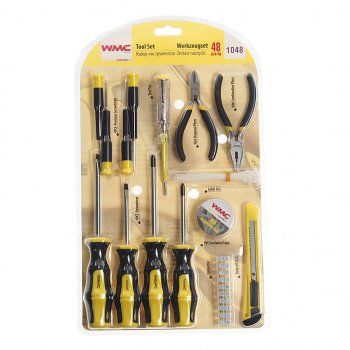 929 р. Набор инструментов 48 предметов слесарно-монтажный WMC TOOLS WMC TOOLS wmc-1048  с доставкой в г. Пермь. Увеличить фотографию 1