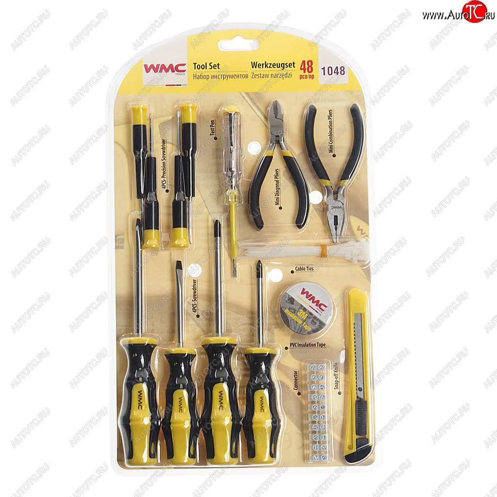 929 р. Набор инструментов 48 предметов слесарно-монтажный WMC TOOLS WMC TOOLS wmc-1048  с доставкой в г. Пермь