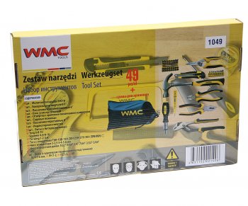 2 299 р. Набор инструментов 49 предметов слесарно-монтажный WMC TOOLS WMC TOOLS wmc-1049  с доставкой в г. Пермь. Увеличить фотографию 3