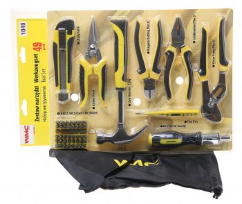 2 299 р. Набор инструментов 49 предметов слесарно-монтажный WMC TOOLS WMC TOOLS wmc-1049  с доставкой в г. Пермь. Увеличить фотографию 1