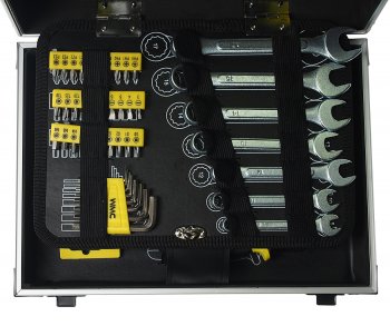 6 999 р. Набор инструментов 64 предмета в чемодане WMC TOOLS WMC TOOLS wmc-1064  с доставкой в г. Пермь. Увеличить фотографию 5