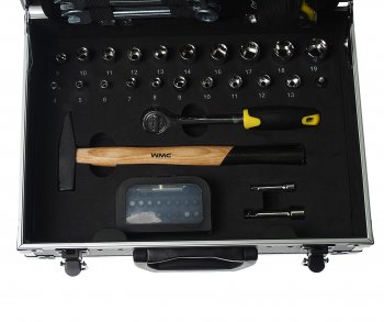 7 449 р. Набор инструментов 91 предмет в чемодане WMC TOOLS WMC TOOLS wmc-1091 WMC TOOLS wmc-1091  с доставкой в г. Пермь. Увеличить фотографию 2