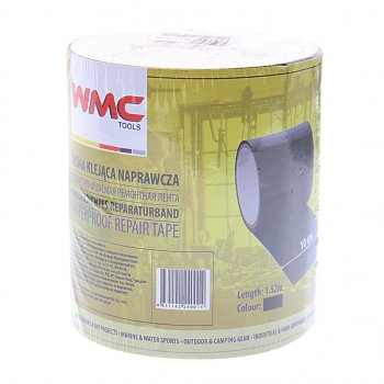 349 р. Скотч ремонтный 10cмх1.52м водонепроницаемый (черный) WMC TOOLS WMC TOOLS wmc-152b  с доставкой в г. Пермь. Увеличить фотографию 1