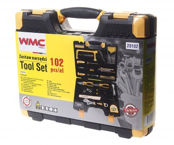 2 299 р. Набор инструментов 102 предмета слесарно-монтажный 1/4 DR 5-13мм WMC TOOLS WMC TOOLS wmc-20102 WMC TOOLS wmc-20102  с доставкой в г. Пермь. Увеличить фотографию 3