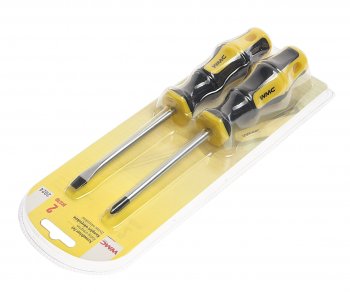 209 р. Набор отверток SL6х100м,PH2х100мм 2 предмета в блистере WMC TOOLS WMC TOOLS wmc-2024  с доставкой в г. Пермь. Увеличить фотографию 2