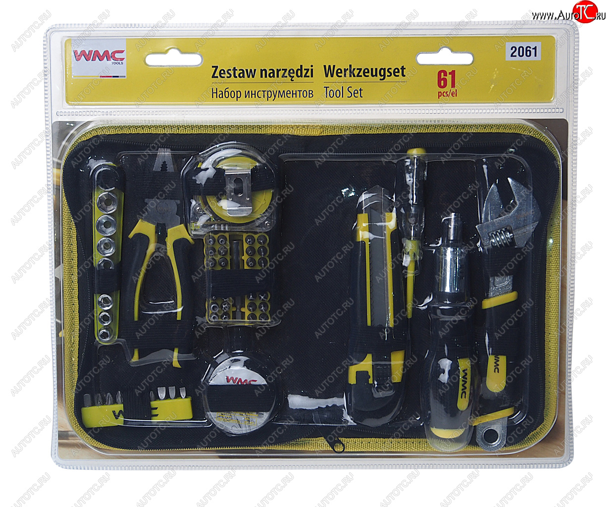 1 679 р. Набор инструментов 61 предмет слесарно-монтажный 14 DR 5-13мм WMC TOOLS WMC TOOLS wmc-2061  с доставкой в г. Пермь