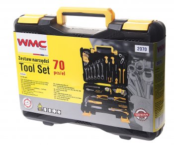 4 289 р. Набор инструментов 70 предметов слесарно-монтажный 1/4 DR 5-13мм WMC TOOLS WMC TOOLS wmc-2070 WMC TOOLS wmc-2070  с доставкой в г. Пермь. Увеличить фотографию 3