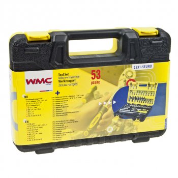 1 959 р. Набор головок торцевых и бит-головок 14 53 предмета WMC TOOLS WMC TOOLS wmc-2531-5euro  с доставкой в г. Пермь. Увеличить фотографию 4