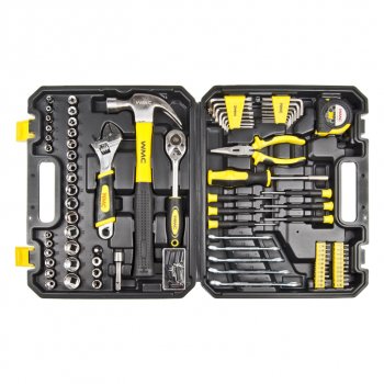4 749 р. Набор инструментов 128 предметов слесарно-монтажный 14, 38 DR 4-21мм WMC TOOLS WMC TOOLS wmc-30128  с доставкой в г. Пермь. Увеличить фотографию 2