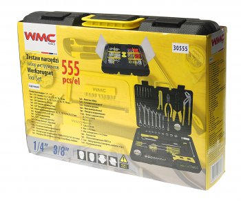 3 399 р. Набор инструментов 555 предметов слесарно-монтажный WMC TOOLS WMC TOOLS wmc-30555 WMC TOOLS wmc-30555  с доставкой в г. Пермь. Увеличить фотографию 9