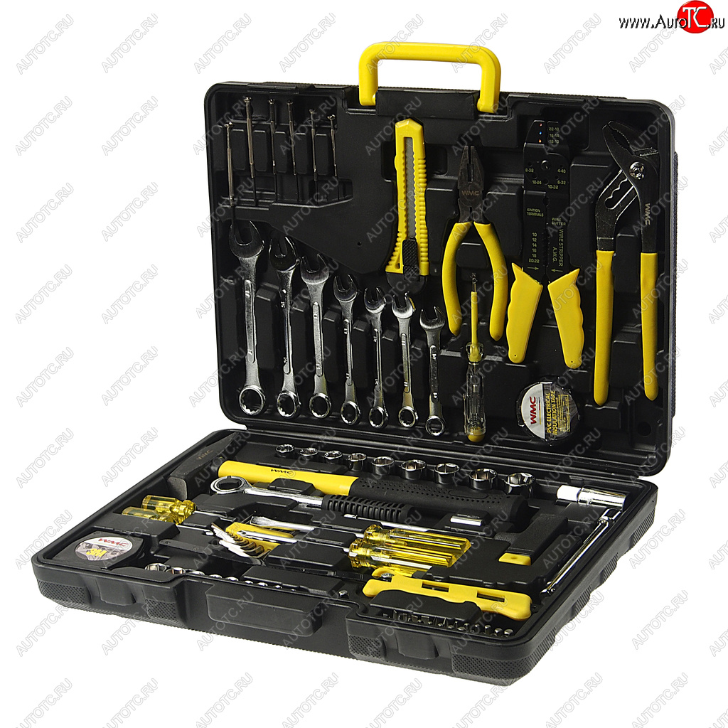 3 399 р. Набор инструментов 555 предметов слесарно-монтажный WMC TOOLS WMC TOOLS wmc-30555 WMC TOOLS wmc-30555  с доставкой в г. Пермь