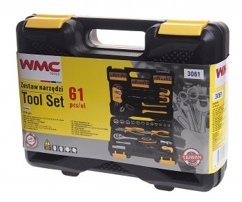 2 669 р. Набор инструментов 61 предмет слесарно-монтажный 3/8 DR 8-22мм WMC TOOLS WMC TOOLS wmc-3061 WMC TOOLS wmc-3061  с доставкой в г. Пермь. Увеличить фотографию 3