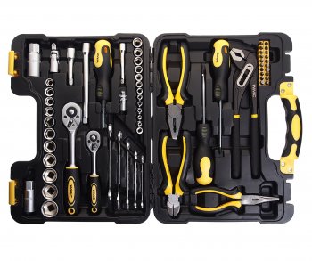 5 649 р. Набор инструментов 65 предметов слесарно-монтажный 14, 38 DR 4-24мм WMC TOOLS WMC TOOLS wmc-3065  с доставкой в г. Пермь. Увеличить фотографию 2