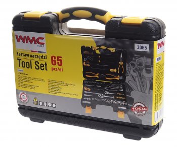 5 649 р. Набор инструментов 65 предметов слесарно-монтажный 14, 38 DR 4-24мм WMC TOOLS WMC TOOLS wmc-3065  с доставкой в г. Пермь. Увеличить фотографию 3