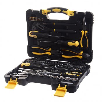 5 649 р. Набор инструментов 65 предметов слесарно-монтажный 14, 38 DR 4-24мм WMC TOOLS WMC TOOLS wmc-3065  с доставкой в г. Пермь. Увеличить фотографию 1