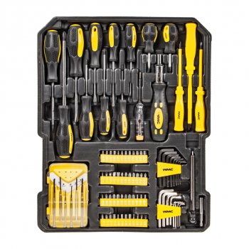 10 999 р. Набор инструментов 287 предметов слесарно-монтажный в кейсе WMC TOOLS WMC TOOLS wmc-40287  с доставкой в г. Пермь. Увеличить фотографию 4