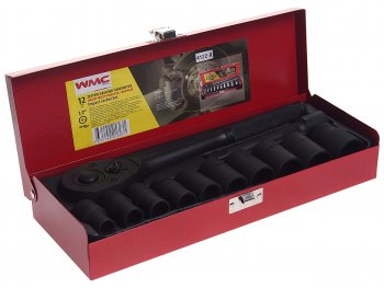 2 279 р. Набор головок ударных 1/2 12-ти гран. 10-24мм 12 предметов WMC TOOLS WMC TOOLS wmc-4122-9 WMC TOOLS wmc-4122-9  с доставкой в г. Пермь. Увеличить фотографию 1