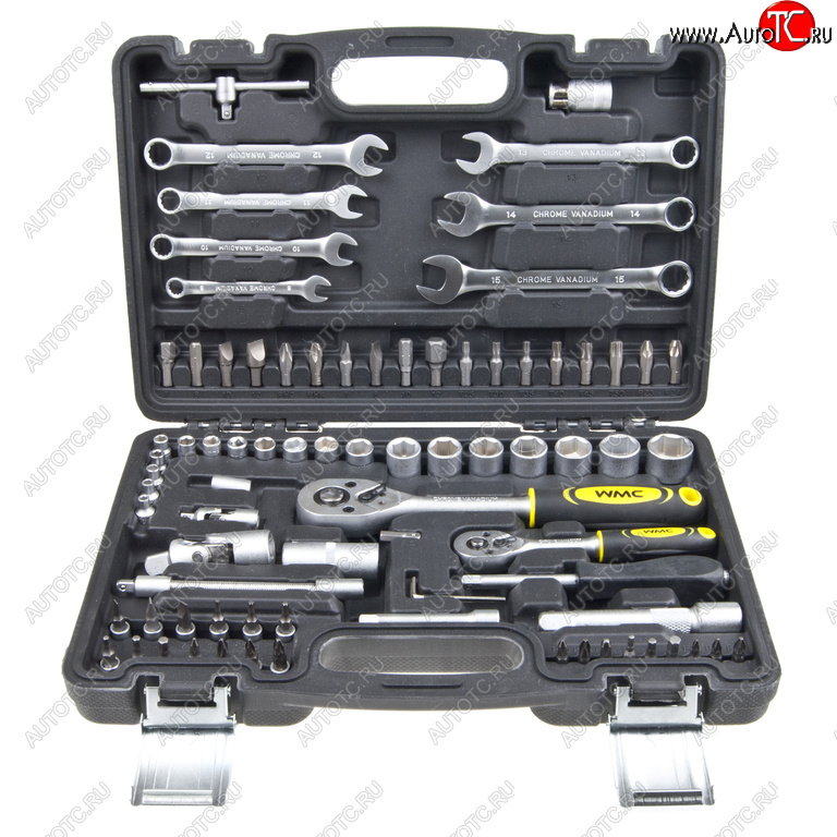 4 649 р. Набор инструментов 82 предмета 14, 12 WMC TOOLS WMC TOOLS wmc-4821-5euro  с доставкой в г. Пермь