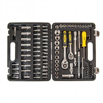3 189 р. Набор инструментов 94 предмета слесарно-монтажный 1/4,3/8 WMC TOOLS WMC TOOLS wmc-4941-5ds WMC TOOLS wmc-4941-5ds  с доставкой в г. Пермь. Увеличить фотографию 2