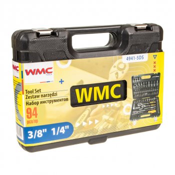 3 189 р. Набор инструментов 94 предмета слесарно-монтажный 1/4,3/8 WMC TOOLS WMC TOOLS wmc-4941-5ds WMC TOOLS wmc-4941-5ds  с доставкой в г. Пермь. Увеличить фотографию 4