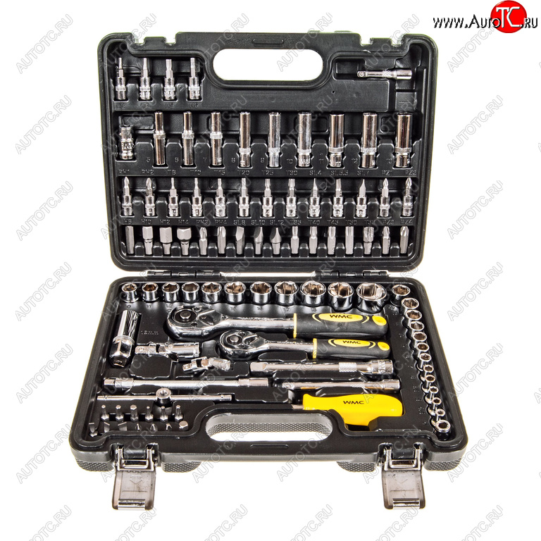 3 189 р. Набор инструментов 94 предмета слесарно-монтажный 1/4,3/8 WMC TOOLS WMC TOOLS wmc-4941-5ds WMC TOOLS wmc-4941-5ds  с доставкой в г. Пермь