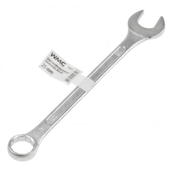 299 р. Ключ комбинированный 25мм 12-ти гранный прямой WMC TOOLS WMC TOOLS wmc-75525  с доставкой в г. Пермь. Увеличить фотографию 1
