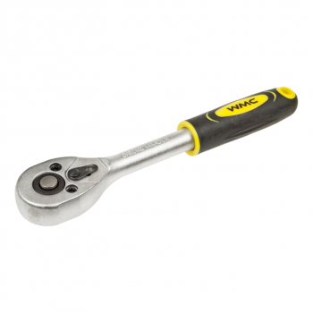 267 р. Ключ трещотка 14 24 зуба реверсивная с резиновой ручкой WMC TOOLS WMC TOOLS wmc-80222(80224)  с доставкой в г. Пермь. Увеличить фотографию 3