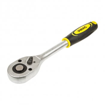 489 р. Ключ трещотка 12 24 зуба реверсивная с резиновой ручкой WMC TOOLS WMC TOOLS wmc-80245(80244)  с доставкой в г. Пермь. Увеличить фотографию 3