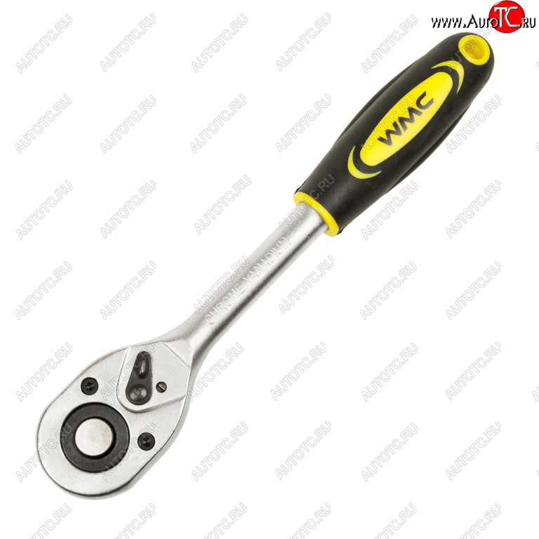489 р. Ключ трещотка 12 24 зуба реверсивная с резиновой ручкой WMC TOOLS WMC TOOLS wmc-80245(80244)  с доставкой в г. Пермь