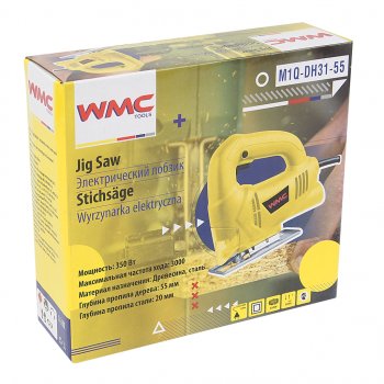 2 659 р. Лобзик 350Вт 3000обмин. дерево-55мм с пилками WMC TOOLS WMC TOOLS wmc-m1q-dh31-55  с доставкой в г. Пермь. Увеличить фотографию 5