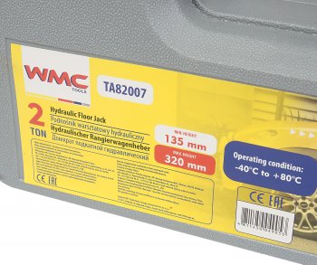 3 889 р. Домкрат подкатной 2т 135-320мм в кейсе WMC TOOLS WMC TOOLS wmc-ta82007  с доставкой в г. Пермь. Увеличить фотографию 5