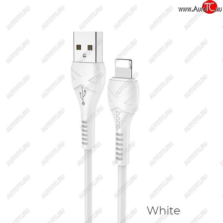 117 р. Кабель iPhone (5-) 1м белый HOCO HOCO x37 white  с доставкой в г. Пермь