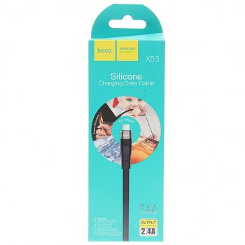 329 р. Кабель micro USB 1м HOCO HOCO x53 black  с доставкой в г. Пермь. Увеличить фотографию 2