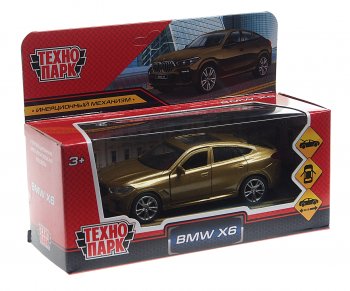 1 099 р. Модель автомобиля BMW X6 металлическая ТЕХНОПАРК ТЕХНОПАРК x6-12mat-bg  с доставкой в г. Пермь. Увеличить фотографию 1