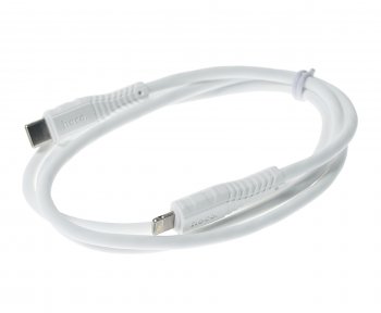 439 р. Кабель iPhone (5-)-USB Type C 1м HOCO HOCO x67 white  с доставкой в г. Пермь. Увеличить фотографию 1