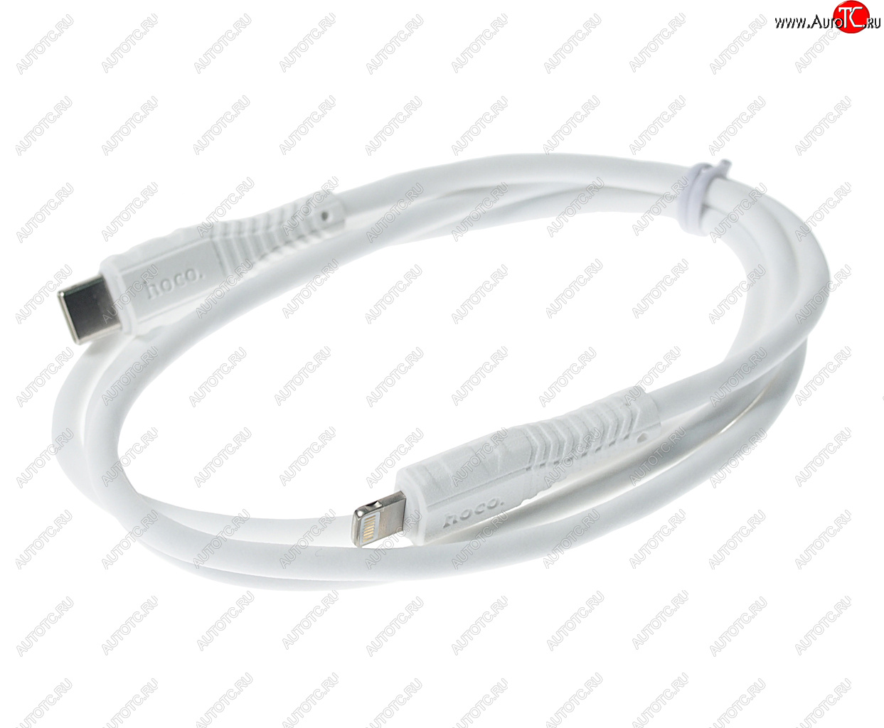 439 р. Кабель iPhone (5-)-USB Type C 1м HOCO HOCO x67 white  с доставкой в г. Пермь