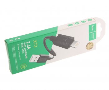 238 р. Кабель iPhone (5-) 1м HOCO HOCO x73 black  с доставкой в г. Пермь. Увеличить фотографию 2