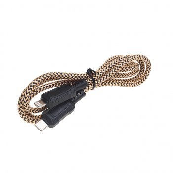 329 р. Кабель iPhone (5-)-USB Type C 1м HOCO HOCO x94 gold  с доставкой в г. Пермь. Увеличить фотографию 1