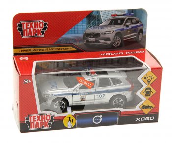 1 379 р. Модель автомобиля VOLVO XC60 металлическая (свет, звук) ТЕХНОПАРК ТЕХНОПАРК xc60-12slpol-sr  с доставкой в г. Пермь. Увеличить фотографию 1