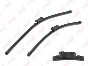 1 189 р. Щетка стеклоочистителя 600480мм бескаркасная комплект LYNX LYNX xf6048p  с доставкой в г. Пермь. Увеличить фотографию 1