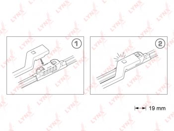 1 489 р. Щетка стеклоочистителя FORD Focus 3 725725мм бескаркасная комплект LYNX LYNX xf7373p  с доставкой в г. Пермь. Увеличить фотографию 2
