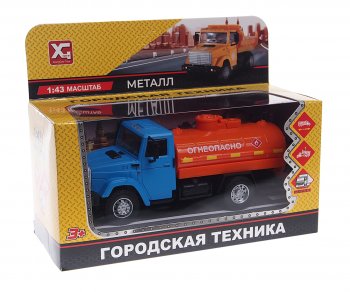 1 169 р. Модель автомобиля ЗИЛ-4331 огнеопасно (бочка) металлическая NO NAME xg 877-a95a  с доставкой в г. Пермь. Увеличить фотографию 1